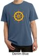 Mens Yoga Shirt Dharma Pigment Dyed Tee T-Shirt