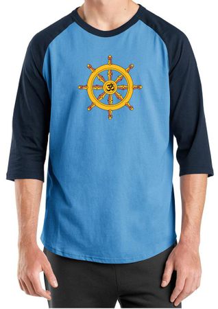 Mens Yoga Shirt Dharma Raglan Tee T-Shirt