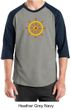 Mens Yoga Shirt Dharma Raglan Tee T-Shirt