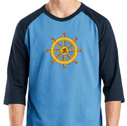 Mens Yoga Shirt Dharma Raglan Tee T-Shirt
