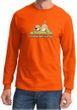 Mens Yoga Shirt Downward Human Long Sleeve Tee T-Shirt