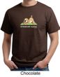 Mens Yoga Shirt Downward Human Organic Tee T-Shirt