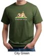 Mens Yoga Shirt Downward Human Organic Tee T-Shirt