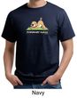 Mens Yoga Shirt Downward Human Organic Tee T-Shirt