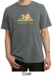 Mens Yoga Shirt Downward Human Pigment Dyed Tee T-Shirt