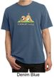 Mens Yoga Shirt Downward Human Pigment Dyed Tee T-Shirt