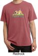 Mens Yoga Shirt Downward Human Pigment Dyed Tee T-Shirt
