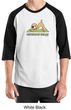 Mens Yoga Shirt Downward Human Raglan Tee T-Shirt