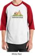 Mens Yoga Shirt Downward Human Raglan Tee T-Shirt
