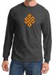 Mens Yoga Shirt Endless Knot Long Sleeve Tee T-Shirt