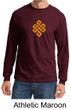 Mens Yoga Shirt Endless Knot Long Sleeve Tee T-Shirt