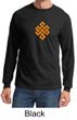 Mens Yoga Shirt Endless Knot Long Sleeve Tee T-Shirt