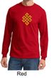 Mens Yoga Shirt Endless Knot Long Sleeve Tee T-Shirt