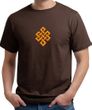 Mens Yoga Shirt Endless Knot Organic Tee T-Shirt
