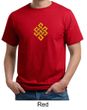 Mens Yoga Shirt Endless Knot Organic Tee T-Shirt