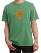 Mens Yoga Shirt Endless Knot Pigment Dyed Tee T-Shirt