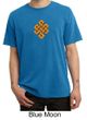 Mens Yoga Shirt Endless Knot Pigment Dyed Tee T-Shirt