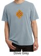 Mens Yoga Shirt Endless Knot Pigment Dyed Tee T-Shirt