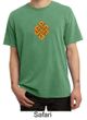 Mens Yoga Shirt Endless Knot Pigment Dyed Tee T-Shirt