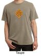 Mens Yoga Shirt Endless Knot Pigment Dyed Tee T-Shirt