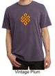 Mens Yoga Shirt Endless Knot Pigment Dyed Tee T-Shirt