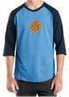 Mens Yoga Shirt Endless Knot Raglan Tee T-Shirt