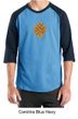 Mens Yoga Shirt Endless Knot Raglan Tee T-Shirt