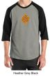 Mens Yoga Shirt Endless Knot Raglan Tee T-Shirt