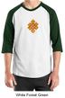 Mens Yoga Shirt Endless Knot Raglan Tee T-Shirt