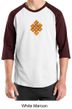 Mens Yoga Shirt Endless Knot Raglan Tee T-Shirt