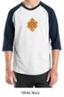 Mens Yoga Shirt Endless Knot Raglan Tee T-Shirt