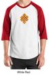 Mens Yoga Shirt Endless Knot Raglan Tee T-Shirt