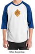 Mens Yoga Shirt Endless Knot Raglan Tee T-Shirt