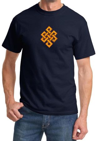 Mens Yoga Shirt Endless Knot Tee T-Shirt