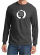 Mens Yoga Shirt Enso Happiness Long Sleeve Tee T-Shirt