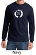 Mens Yoga Shirt Enso Happiness Long Sleeve Tee T-Shirt