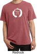 Mens Yoga Shirt Enso Happiness Pigment Dyed Tee T-Shirt