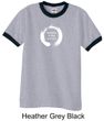 Mens Yoga Shirt Enso Happiness Ringer Tee T-Shirt