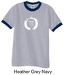 Mens Yoga Shirt Enso Happiness Ringer Tee T-Shirt