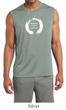 Mens Yoga Shirt Enso Happiness Sleeveless Moisture Wicking Tee