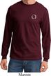 Mens Yoga Shirt Enso Pocket Print Long Sleeve Tee T-Shirt