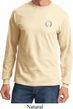 Mens Yoga Shirt Enso Pocket Print Long Sleeve Tee T-Shirt