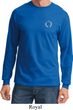 Mens Yoga Shirt Enso Pocket Print Long Sleeve Tee T-Shirt