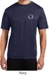 Mens Yoga Shirt Enso Pocket Print Moisture Wicking Tee T-Shirt