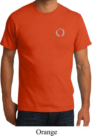 Mens Yoga Shirt Enso Pocket Print Organic Tee T-Shirt