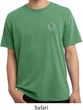 Mens Yoga Shirt Enso Pocket Print Pigment Dyed Tee T-Shirt