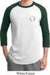 Mens Yoga Shirt Enso Pocket Print Raglan Tee T-Shirt