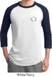Mens Yoga Shirt Enso Pocket Print Raglan Tee T-Shirt