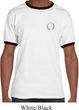Mens Yoga Shirt Enso Pocket Print Ringer Tee T-Shirt