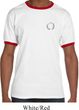Mens Yoga Shirt Enso Pocket Print Ringer Tee T-Shirt